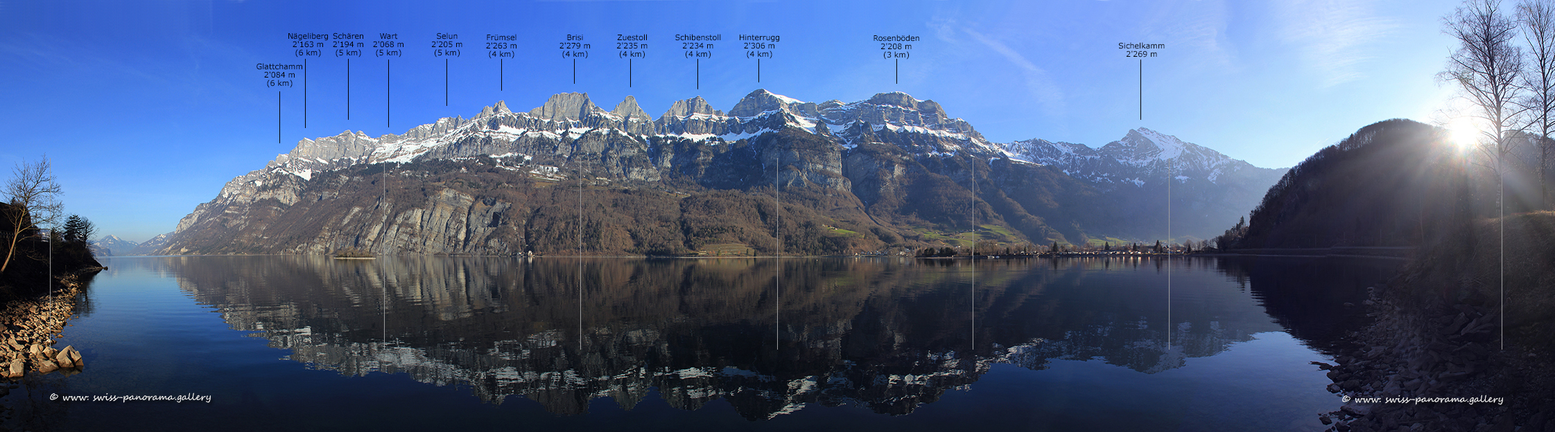 Churfirsten Walensee panorama