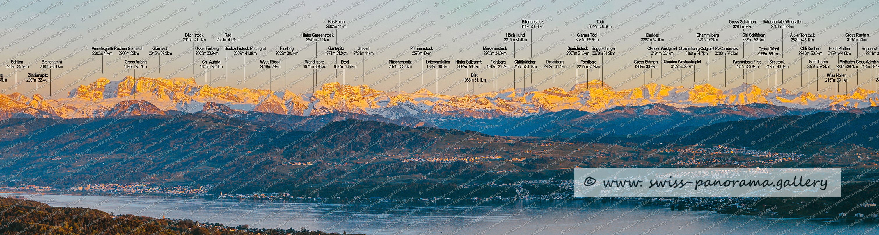 Alpenpanorama Pfannenstiel am Zürichsee swisspanorama gallery