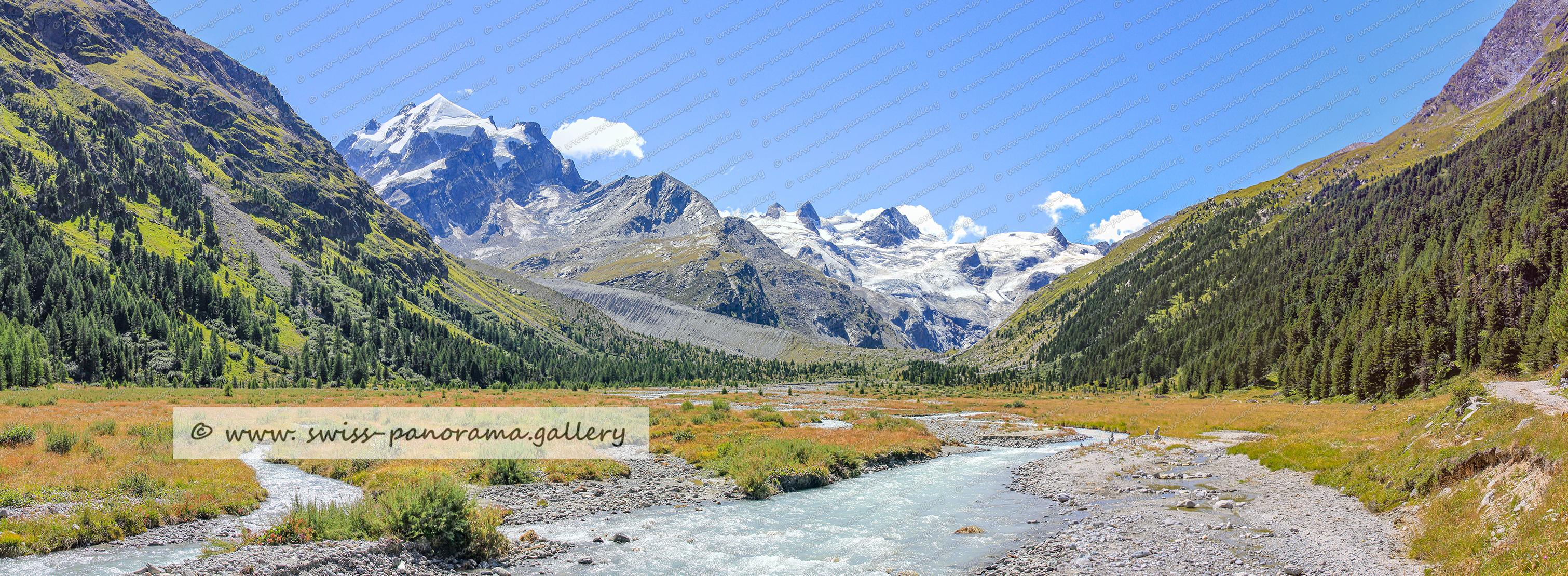 Switzerland Val Roseg, Piz Roseg, panorama swiss panorama.gallery