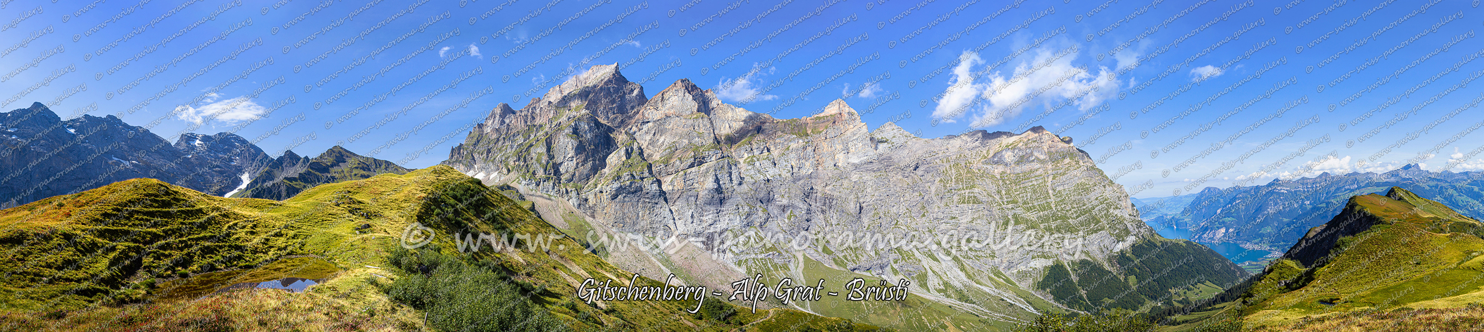 Urner Alpenpanorama Alp Grat Brüsti