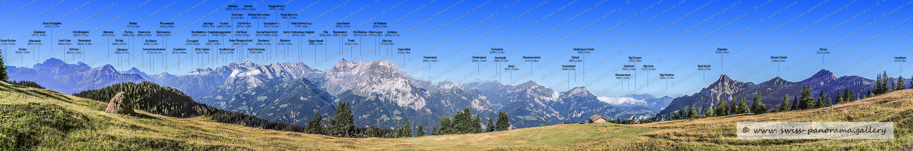 Bristen 3073m, Schwarz Grat 2031m, Bälmeten  2415m, Bälmeten  2415m, Bälmeten  2415m, Fedenstock 2985m, Rienzenstock 2962m ,  Ruchälplistock 2476m, Jakobiger 2505m, Gwächten 2814m , Hoch Geissberg 2395m, Bächenstock 2944m, Bächenstock 2944m, Ruchen  2628m, Krönten  3108m , Fläugenfadhorn 2710,, Mäntliser 2875m, Gross Spannort 3198m, Vorder Schlossberg Ostgipfel, Älplistock 2713m, Hinter Schlossberg 3133m, Rot Gitschen 2673m, Brunnistock 2952, Schlieren 2830m, Gitschengrat 2541, Sunnig Stöck, Eggen Mandli 2448m, Risetenstock 2290m, Oberbauenstock 2117m, Gütsch 1883m, Gitschen, Vitznauerstock 1452m, Grathöchi 1569m 15,6km, Schwalmis 2246m, Rigi Kulm 1797m, Rigi Dossen 1685m, Rigi Hochflue 1699m, Niederbauen Chulm 1923m, Blutt Stöckli 1883m, Äbneter Stöckli 2088m, Urmiberg Gottertli 1396m, Diepen 2221m, Rophaien 2078m, swiss panorama gallery, mountain panoramas from Switzerland,  beschriftetes Schweizer Alpenpanorama,