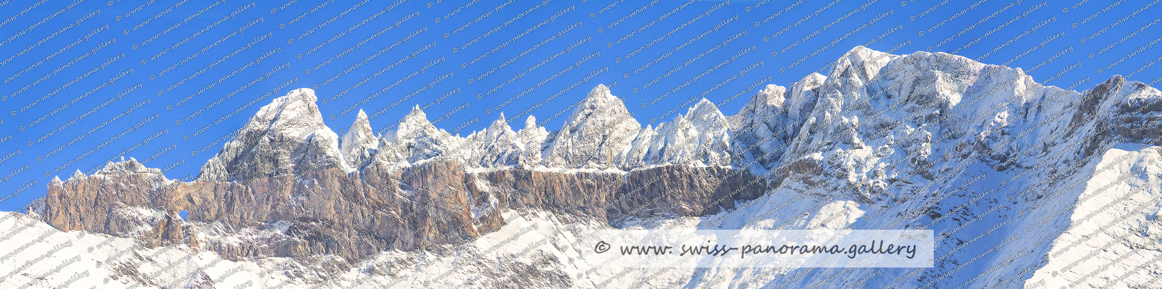 Tschingelhörner Martinsloch Kanton Glarus Alpenpanorame