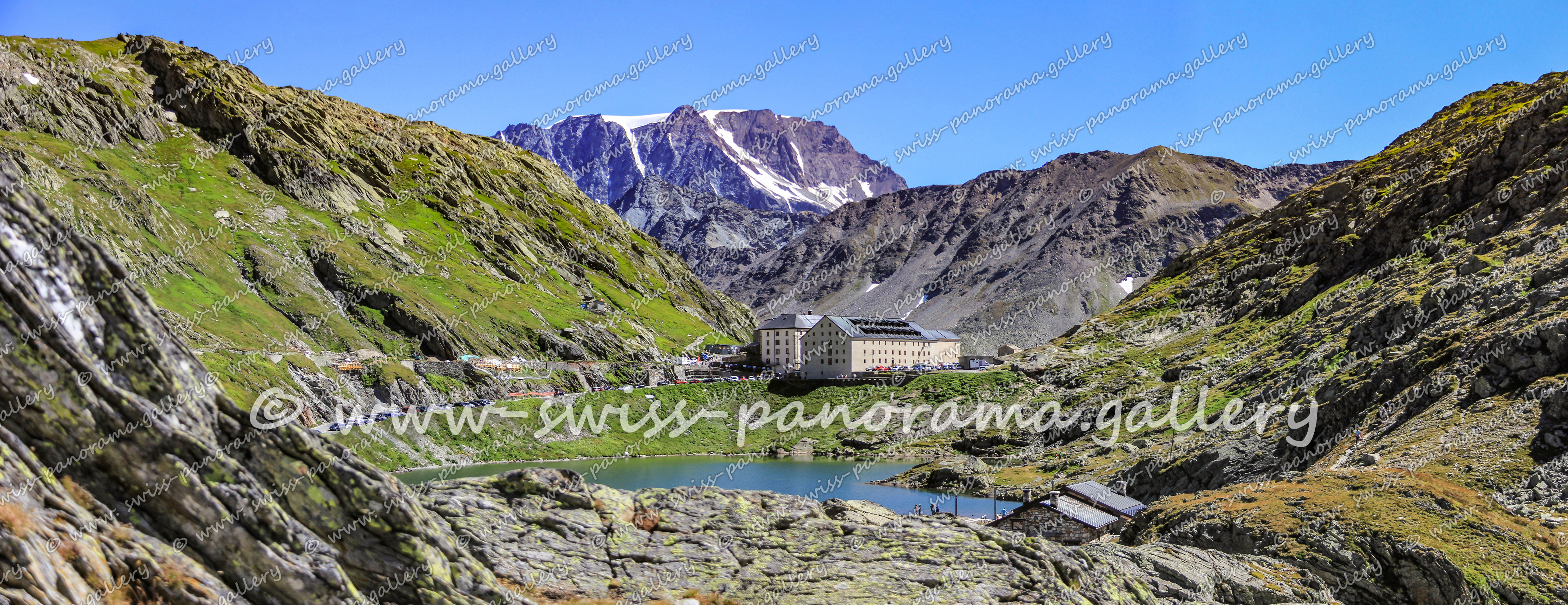 Switzerland panorama Grosser Sankt Bernhard Pass