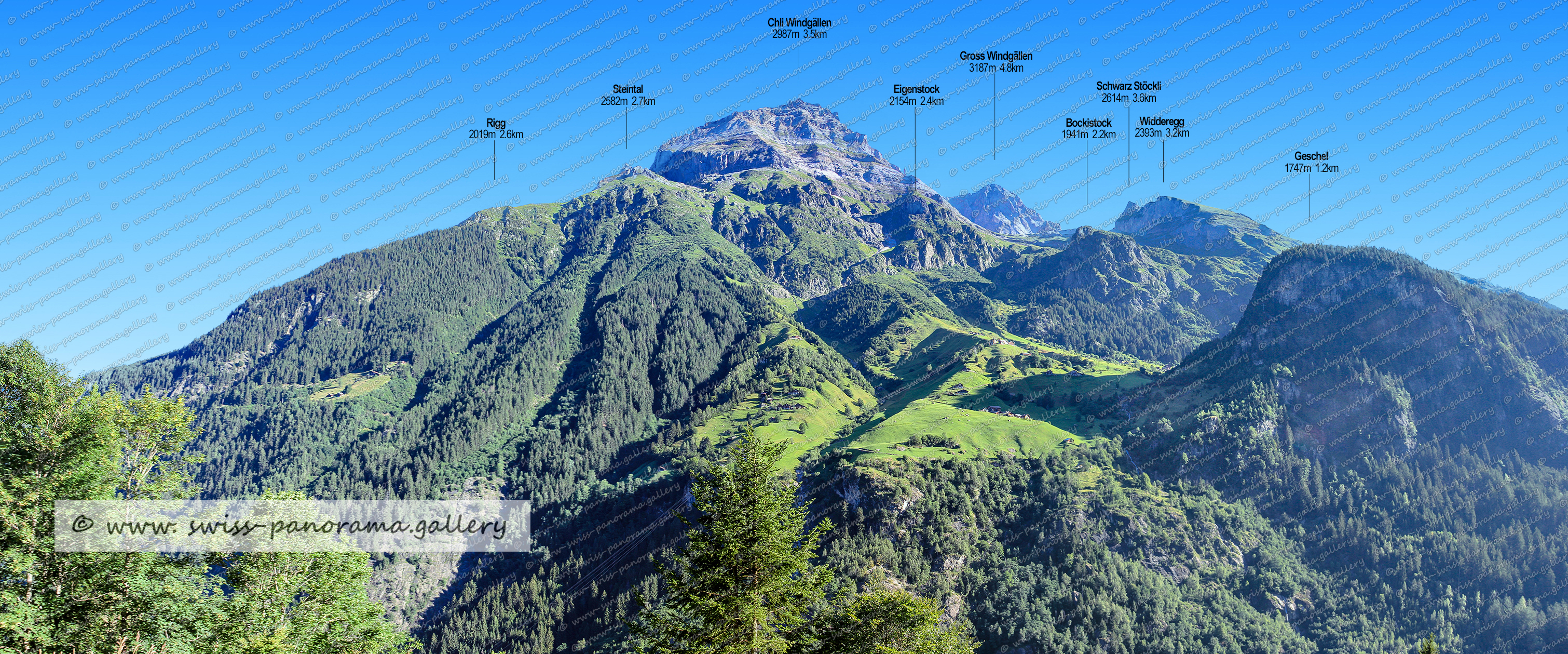 Maderanertal Sichtbare Gipfel,  Maderanertal Sichtbare Gipfel, Bockistock 1941m 2.2km, Eigenstock 2154m, Chli Windgällen 2987m, Gross Windgällen 3187m, Wilderegg 2393m, Steintal 2582m, Furggelihorn 2765m 4.1km ,  Rigg 2019m, Chli Bristen 2202m, Stucklistock 3313m, Fleckistock 3417m, Gemsplanggenstöckli 2416m, Rot Bristen 2765m, Bristen 3073m , Sunnig Wichel 2910m, Zwächten 2853m, Sunnig Wichel 2910m, Hüfistöcklenen 2393m, Hüfihütte 2334m 4.1km, Hinterbalm 1915m, Hinterbalm 1915m, Tschingel Stöck 2873m 4.8km, Zinggen 2607m,  Stotzig Grat 2990m,  Straligen Stöckli 2928m,  Straligen Stöckli 2928m,  Chli Düssi 3125m,  Gross Düssi 3256m, Schwarzstöckli 2572m, Oberalpstock 3328, Bänderstock 2806m, Fruttstock 2837m,   Hochbocki 2604 m, Gemsplanggenstöckli 2809m, Hinterbalm 1915m, Hoch Rinderbiel 2010m,  Höchen Schijen 2843m, Swiss Alps