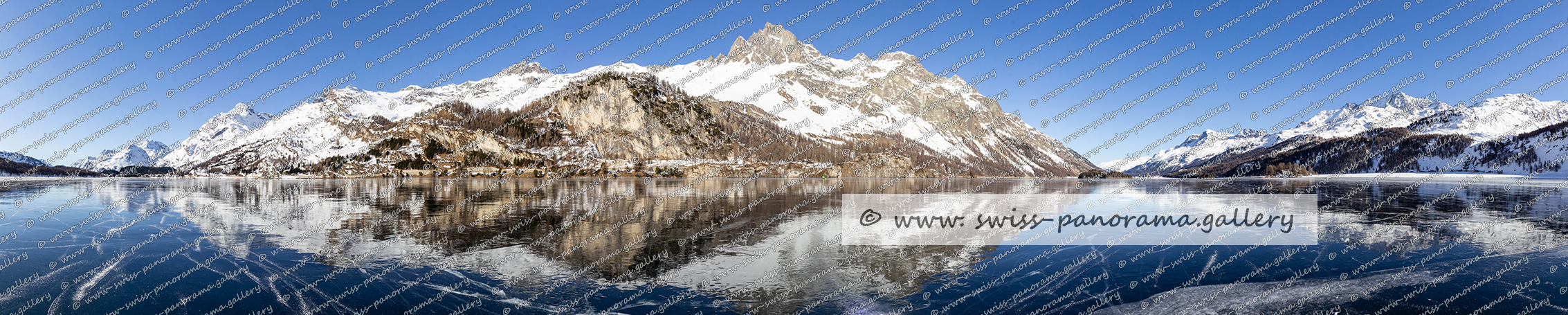 Silvaplanersee Panorama Oberengadin Reflektionen