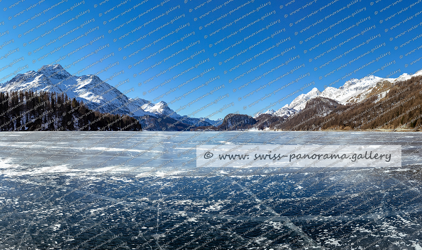 Oberengadin Silsersee Schwarzeis Oberengadin Alpenpanorama Schweiz