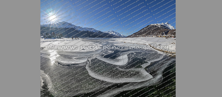 Schloss Crap da Saas Oberengadin Silvaplana Surlej Schweizer Alpen Panorama