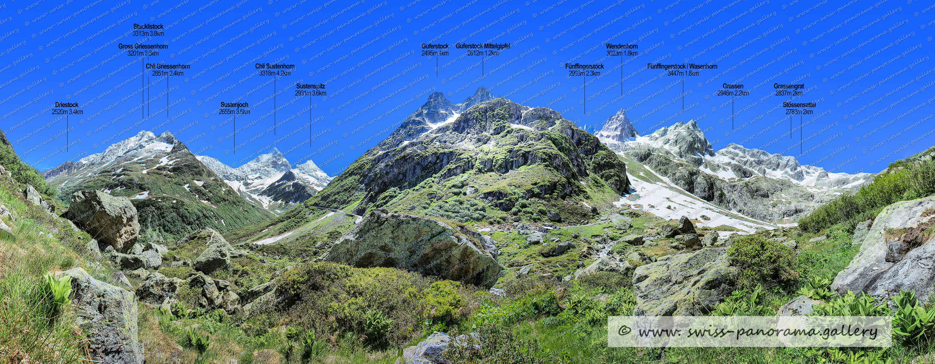 Susten Pass Panorama Meiental Chli Sustli SustenhornGross Griessenhorn