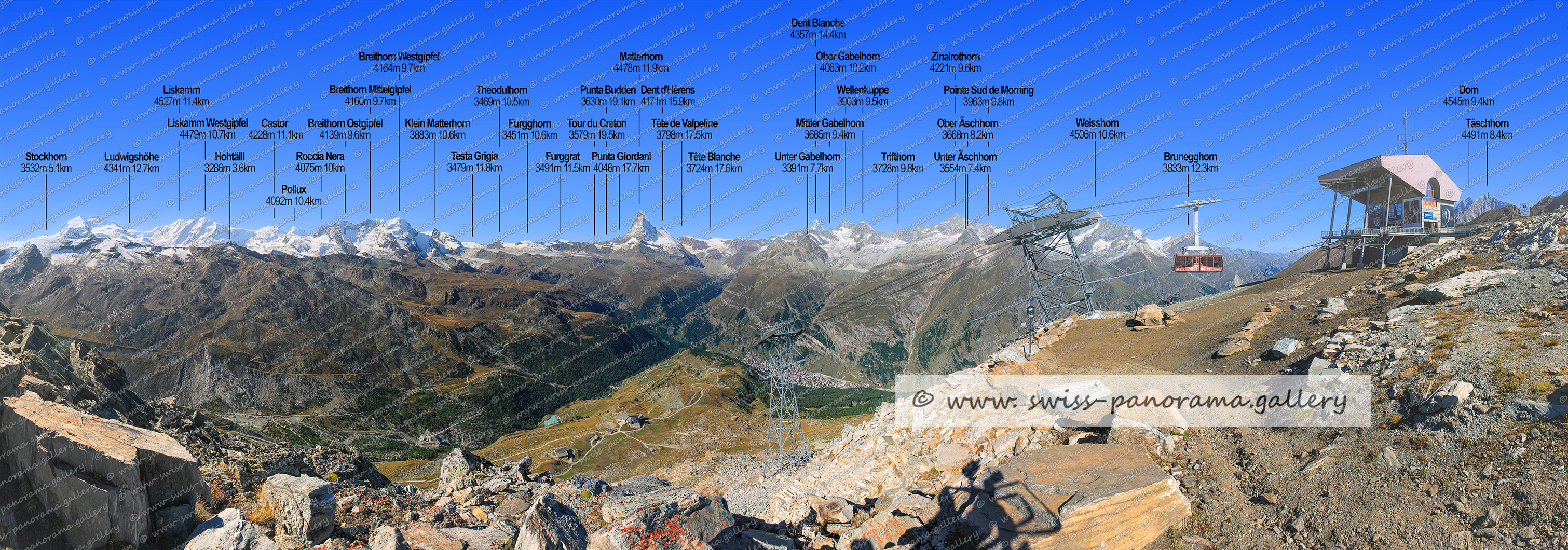 Switzerland Zermatt Rothorn panorama Bergstation swiss-panorama.gallery Schweizer Alpenpanorma